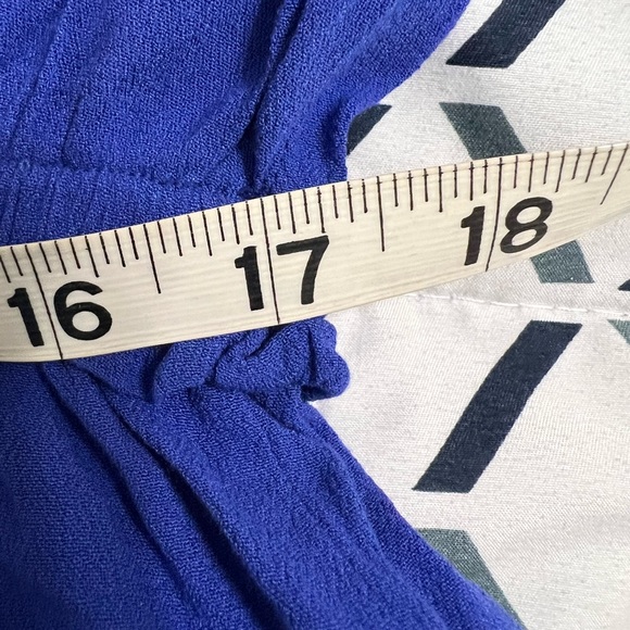 Old Navy Long Maxi Dress Tie Front Ruffle XL Truest Violet Short Sleeve NWT - Picture 12 of 12